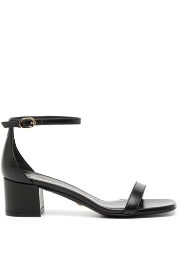 Stuart Weitzman Simplecurve 50mm leather sandals - Nero