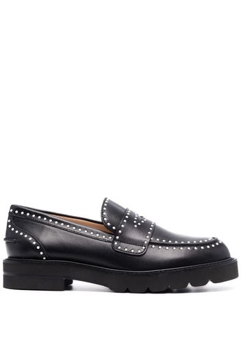 Stuart Weitzman Parker pearl-embellished loafers - Nero