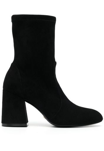 Stuart Weitzman 80mm mid-calf suede boots - Nero