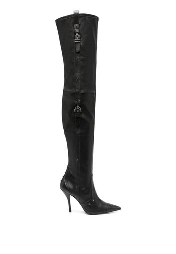 Stuart Weitzman Ultrastuart Maverick 110mm leather boots - Nero