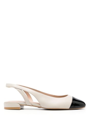 Stuart Weitzman cut-out slingback ballerina shoes - Nero