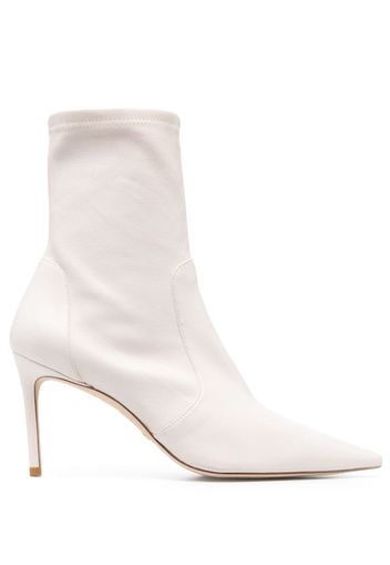 Stuart Weitzman Stretch 100mm pointed-toe boots - Toni neutri