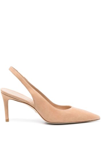 Stuart Weitzman slingback 85mm suede pumps - Toni neutri