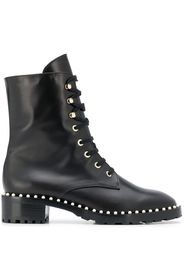 lace-up studded boots