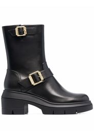 Stuart Weitzman Ryder buckle ankle boots - Nero