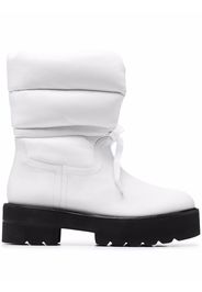 Stuart Weitzman Tyler quilted panelled ankle boots - Bianco