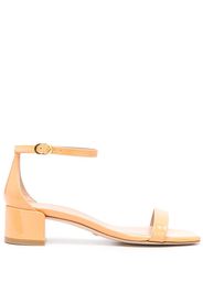 Stuart Weitzman Nudist Curve patent sandals - Arancione
