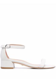 Stuart Weitzman Nudistjune 40mm leather sandals - Bianco