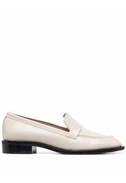 Stuart Weitzman Palmer Sleek round-toe loafers - Toni neutri