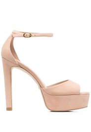 Stuart Weitzman platform suede sandals - Rosa