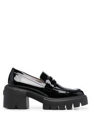 Stuart Weitzman Soho 60mm platform leather loafers - Nero