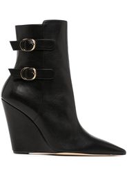 Stuart Weitzman pointed-toe 100mm wedge boots - Nero