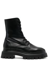 Stuart Weitzman leather lace-up boots - Nero