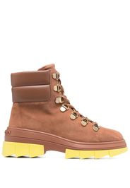 Stuart Weitzman Noho Hiker lace-up boots - Marrone