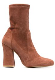 Stuart Weitzman Stivali con tacco largo 100mm - Marrone