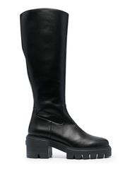 Stuart Weitzman Soho calf-length leather boots - Nero