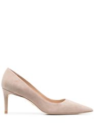 Stuart Weitzman Sue 75mm pointed toe pumps - Toni neutri