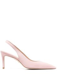 Stuart Weitzman 90mm suede sling-back pumps - Rosa