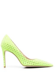 Stuart Weitzman Pumps a punta con cristalli - Verde