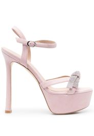 Stuart Weitzman Sandali SW Mega Bow 160mm - Rosa