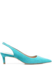 Stuart Weitzman 60mm slingback suede pumps - Blu