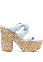 Stuart Weitzman Playa Sohigh 145mm Knot sandals - Blu