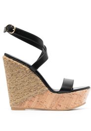 Stuart Weitzman 140mm platform-wedge sandals - Nero