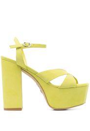 Stuart Weitzman Miami 140mm platform sandals - Verde