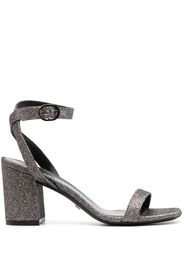 Stuart Weitzman 85mm glitter-detailing sandals - Nero