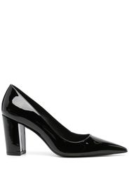 Stuart Weitzman 85mm pointed-toe leather pumps - Nero