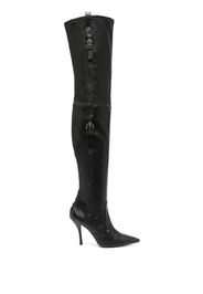 Stuart Weitzman Ultrastuart Maverick 110mm leather boots - Nero