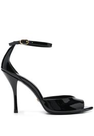 Stuart Weitzman Nudist Point 100mm leather sandals - Nero