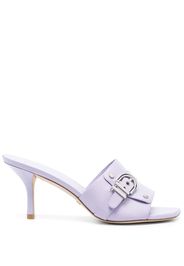 Stuart Weitzman Maverick 90mm leather mules - Viola