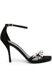 Stuart Weitzman Nudist Vow 100mm suede sandals - Nero