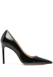 Stuart Weitzman 100mm pointed-toe leather pumps - Nero