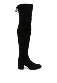Stuart Weitzman Flareland 70mm suede knee boots - Nero