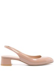 Stuart Weitzman Vivienne 35mm patent-leather pumps - Toni neutri
