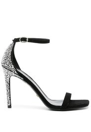 Stuart Weitzman Nudistcurve Royale 100mm rhinestone-embellished sandals - Nero