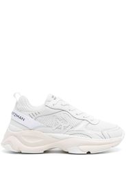 Stuart Weitzman logo-patch mesh chunky sneakers - Bianco