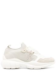 Stuart Weitzman logo-embroidered mesh sneakers - Toni neutri