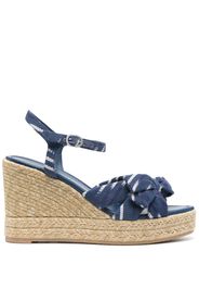 Stuart Weitzman Sofia 80mm wedge espadrilles - Blu