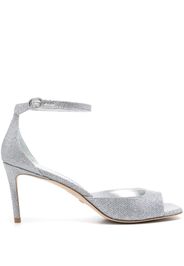 Stuart Weitzman Nudistia 85mm sandals - Argento