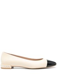 Stuart Weitzman Pearl Flat leather ballerina shoes - Toni neutri