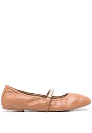 Stuart Weitzman Goldie ballerina shoes - Marrone