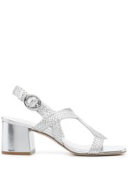 Stuart Weitzman Wovette 60mm sandals - Argento