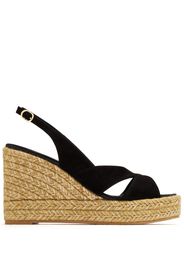 Stuart Weitzman Mirela 80mm wedge espadrilles - Nero