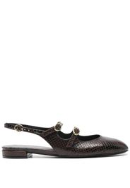 Stuart Weitzman Benni MJ slingback ballerinas - Marrone
