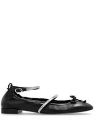 Stuart Weitzman Stefanie leather ballerina shoes - Nero