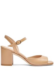 Stuart Weitzman 75mm Tia leather sandals - Toni neutri