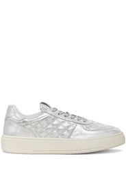 Stuart Weitzman Courtside Sleek metallic sneakers - Argento